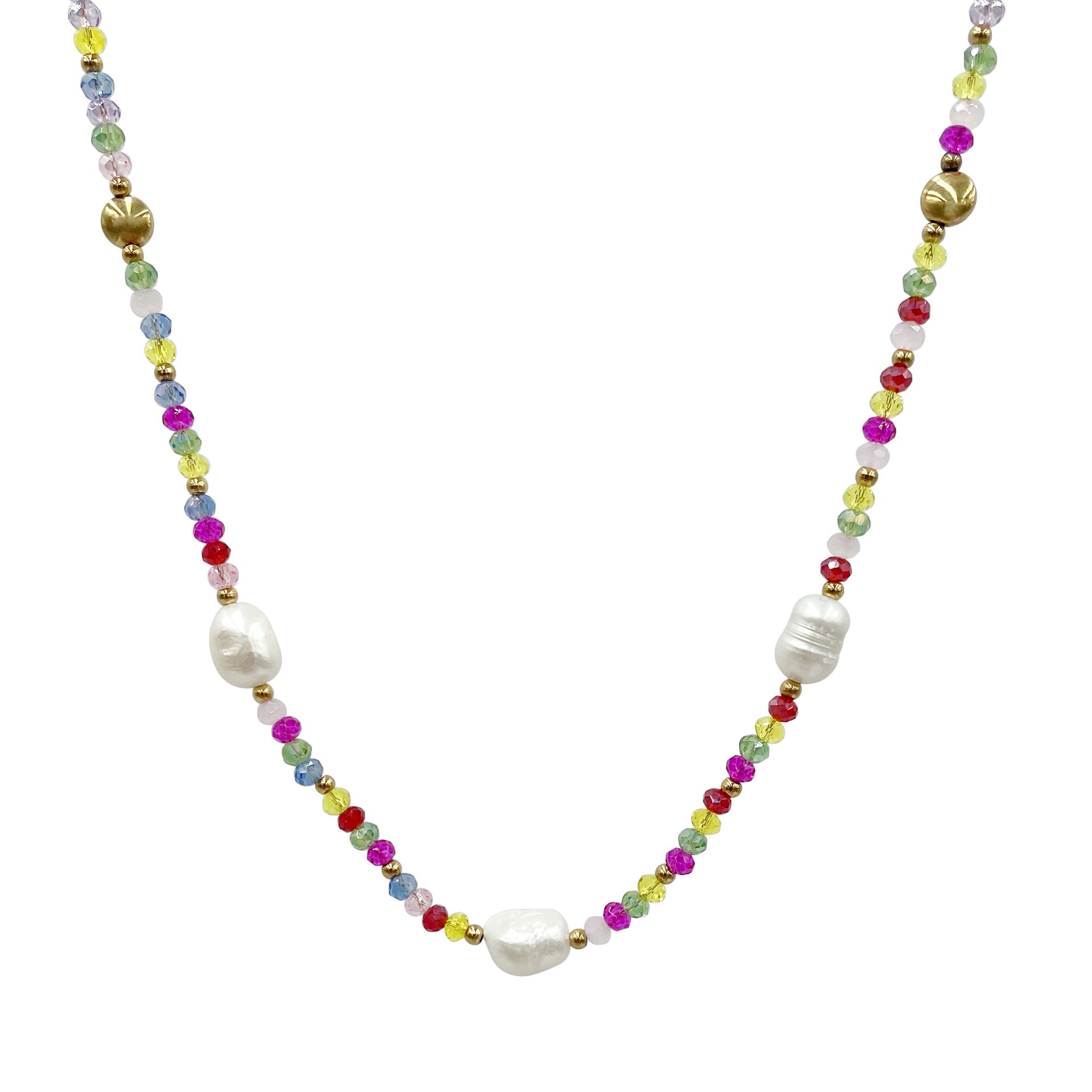 Wholesale Tropical Ocean Wind Multicolor Crystal Pearl Necklaces